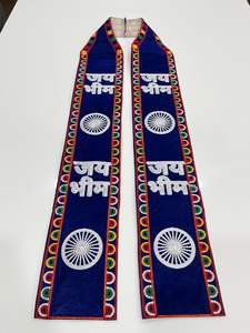 Khes en coton Bhakti personnalisé avec un design Patka brodé de fils épais - Product Image 3