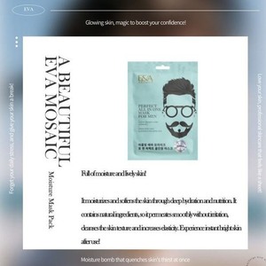 Masque facial hydratant de luxe pour homme, soin détoxifiant, sans sulfate, nourrissant, enrichissant, sans alcool, innovation beauté masculine - Product Image 4