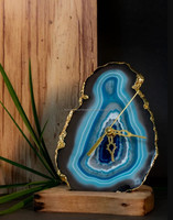 Montre en agate naturelle de meilleure qualité, style d'amour, polie pour le bureau, cadeau parfait pour votre partenaire, artisanat naturel en gros