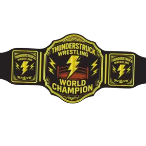 Ceinture de champion du monde de lutte Thunderstruck personnalisée avec un design d'éclairs audacieux pour les fans et les collectionneurs - Product Image 2