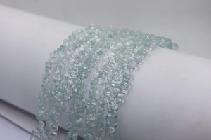 Cuentas facetadas de topacio azul cielo en forma de gota de 3*5-4*6mm, hilo de 8 pulgadas, cuentas facetadas en forma de gota para la fabricación de joyería. - Product Image 2