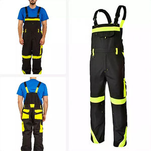 Pantalones de Trabajo para Hombre, Overol con Tirantes, Pantalones Multibolsillos, Overol Protector, Uniformes de Seguridad de Algodón - Product Image 6