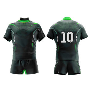 Anti UV Quick Dry Breathable Durable <b>Athletic</b> Sportswear High Quality Custom Sublimation Striped Mens Rugby Uniform Sets - Product Image 5