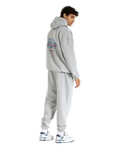 เสื้อมีฮู้ดผ้าคอตตอนสีเทา450 GSM ทรงโอเวอร์ไซส์พิมพ์ลายระบายอากาศเปิดไหล่ตกสำหรับฤดูหนาวกำหนดเองได้ - Product Image 6