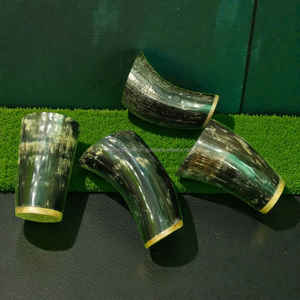 Natural Ox Horn Viking Mug Handcrafted Polished Medieval Style Beer Cup Eco-Friendly And Durable At <b>Cheap</b> Price - Product Image 5