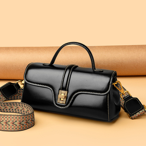 Bolso Bandolera de Cuero Genuino Vintage de Alta Calidad para Mujer, con Cierre de Cremallera, Elegante y Moderno para Uso Diario - Product Image 4