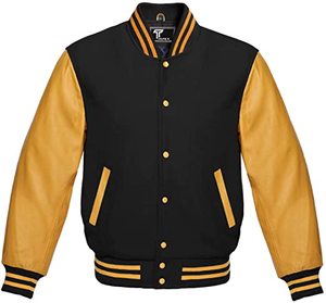 New Leather Trendy Lettermen Bomber Jacket 100% Wool/Polyester/Cotton <b>Canvas</b> Casual Winter Front Logo Customizable <b>Plain</b> Dyed - Product Image 5