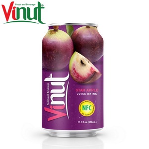 330ml VINUT Original Taste Star Jugo de manzana Jugo de frutas secas en nuevo embalaje Distribuidores de latas enlatadas Desarrollo de productos - Product Image 1
