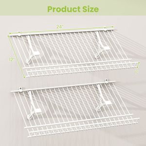 Juego de 2 Estantes Metálicos de Pared para Zapatos - Zapateros - Product Image 5