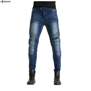 Jean de moto DAIZEN STAR avec protection en aramide, armure CE, pantalon de motard, tissu 220g, toutes saisons - Product Image 2