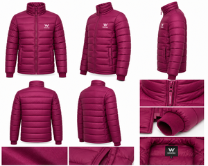 OEM Men's Puffer <b>Jacket</b> Custom Logo Winter Warm <b>Canvas</b> Outerwear Hooded Stand Collar Full Zip Windproof Breathable 100% - Product Image 6