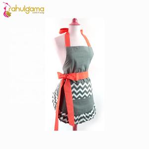 Delantal de Chef sin mangas de lona de algodón orgánico 100%, logotipo personalizado impreso, accesorio de cocina de poliéster impermeable negro - Product Image 4