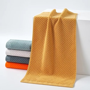 Serviettes en coton douces et lisses, vente en gros à bas prix, grammage élevé, ultra absorbantes, séchage rapide, pour la maison et l'hôtel, couleur unie, tissage éponge - Product Image 3