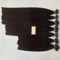 Extensions de cheveux naturels de qualité supérieure, grade 12A, vierges, vietnamiennes, Remy, double trame, lisses et soyeuses, couleur naturelle