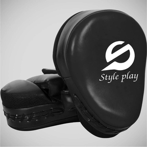 Best Selling For Hand Safety <b>Focus</b> Mitts Leather Curved <b>Focus</b> Mitts <b>Focus</b> <b>Pads</b> Kick Boxing MMA Curved Mitts - Product Image 1
