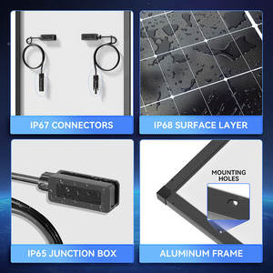 평면 지붕 장착을위한 고효율 300W 400W 500W 600W 700W 태양 전지 패널 배터리 도매 공급 업체 - Product Image 5