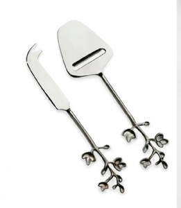 Elegant Stainless Steel Cheese Slicer And <b>Cutter</b> Knives For Hotel Restaurant Wedding Events Use Metal Dining Tools Set Of 2 Pcs - Product Image 1