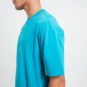 Camiseta 100% Algodón para Hombre, Corte Holgado, Estampada, Precio al por Mayor, Camisetas para Jóvenes y Adultos, Moda Casual, OEM - Product Image 6