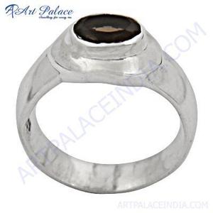 Smokey <b>Quartz</b> Gemstone Silver <b>Ring</b> - Product Image 1