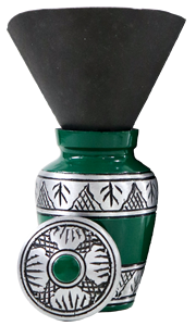 Engraved 4 Shades of Green Painted Hand Crafted Mini Cremation Funeral <b>Urns</b> Set of 4 <b>for</b> <b>Human</b> <b>Ash</b> and Funeral Supplies - Product Image 4