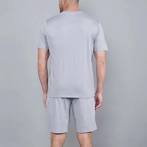 Nouvel ensemble décontracté 2 pièces KJ été 2026 : T-shirt à manches courtes délavé et short cargo – Tenue de sport respirante en maille pour homme - Product Image 2