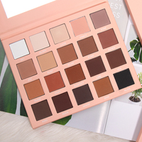 Palette de fards à paupières métalliques scintillants/brillants 20 couleurs, en poudre, longue tenue, minéraux, haute pigmentation, tons nus uniquement