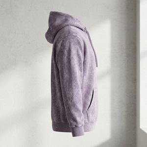 Sweat à capuche pour homme, style hiver, délavé à la pierre, avec impression personnalisée, nouveau style délavé à l'acide - Product Image 3