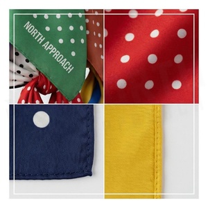 Écharpe carrée en soie pour femme North Approach, imprimé à pois, élégante, multifonctionnelle, accessoire de mode toutes saisons - Product Image 4