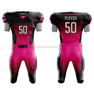New Design OEM Best Manufacture American Football Uniform Hot Selling Customized Logo Printing Short 100% Polyester Breathable - Product Image 1