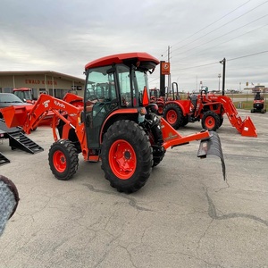 Tracteur compact agricole Kubota diesel 4x4 d'occasion avec chargeur et pelle rétrocaveuse, mini-tracteur utilitaire efficace pour l'agriculture intelligente - Product Image 4
