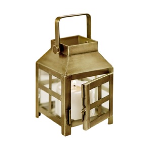 Handmade Durable Metal & Glass Metal <b>Candle</b> <b>Lantern</b> With Matt Gold Finish <b>Candle</b> <b>Lantern</b> for Outdoor & Home Decor - Product Image 5