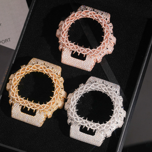 Starspire Jewels High-end Hip Hop Diamond GShock Case <b>Model</b> 6900 VVS <b>D</b> Color Iced Watch Bezel Moissanite Silver/Silvertoned - Product Image 1