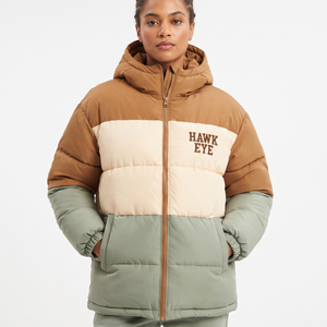 Veste matelassée imperméable à capuche pour femme, manteau d'hiver d'extérieur, fermeture éclair intégrale, en toile, chaud et isolé, longueur standard, vente en gros - Product Image 1