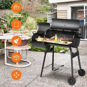 Outdoor Patio <b>BBQ</b> Grill Barbecue Pit Cooker for Outdoor <b>BBQ</b> & Cooking - Product Image 4