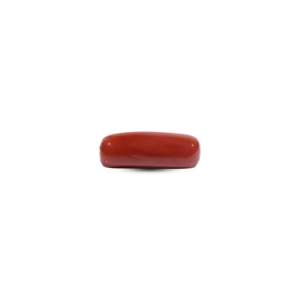 Natural Red Coral 8.2 Carat Oval Cabochon Loose Gemstone for Fine Jewelry - Product Image 3
