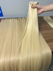 Extensiones de Cabello Tejidas Listas para Enviar, Sin Enredos, Sin Caída, Cabello Remy 100% Vietnamita, Cabello Humano Virgen de Alta Calidad, Largo de 6-32 Pulgadas - Product Image 4
