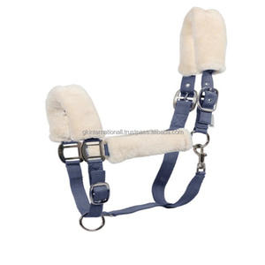 High Quality Durable Nylon Fluffy Horse Halter Comfortable Fleece <b>Padding</b> with Adjustable Crown and Neck Stainless Steel Fitting - Product Image 6