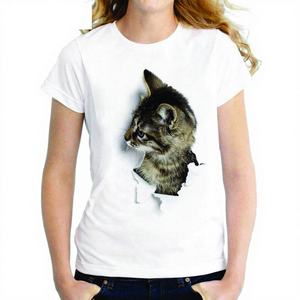 Camiseta de mujer con logotipo de impresión personalizado de alta calidad, camiseta de Sumer flexible de Material personalizado para mujer - Product Image 1