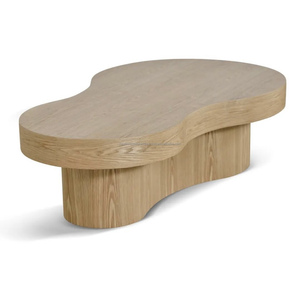 Table en bois ronde fantaisie Dingo pour la maison Meubles d'hôtel Meubles de luxe bien figurés en bois d'acacia - Product Image 3