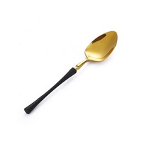 Vaisselle en Métal Couleur Dorée Couverts de Cuisine Comprend Fourchettes Couteaux Cuillères de Table et Cuillères à Thé pour Maisons Hôtels et Restaurants