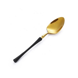 Metal Dinnerware Golden Color Kitchen Cutlery Includes Forks Knives Table Spoons and Tea Spoons for Homes Hotels and Restaurants - Product Image 3