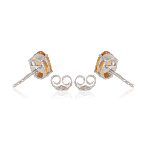 Classy Oval Cut 100% Authentic Citrine Gemstone 925 Sterling <b>Silver</b> <b>Studs</b> <b>Earring</b> Fine Jewelry For Women's - Product Image 6