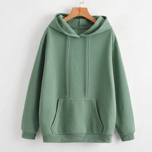 Sweat-shirt à capuche uni personnalisé avec logo, en tissu épais, pour hommes et femmes - Product Image 1