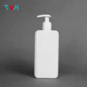 ขวดสเปรย์พลาสติก PETG 300ml ไหล่สี่เหลี่ยมสีขาวเรียบผนังหนาขวดโลชั่นปั๊มเครื่องสำอาง (VR300-PT) - Product Image 4
