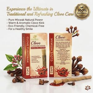Miswak con Sabor a Clavo, Barra Masticable Herbal Natural para el Cuidado Bucal Tradicional, Blanqueamiento Dental, Aliento Fresco y Encías Saludables - Product Image 2