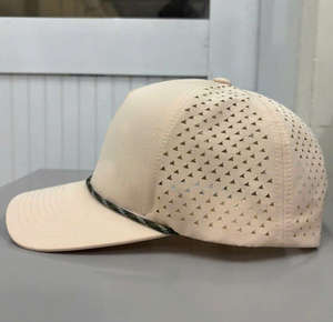 Gorras Trucker con Agujeros Cortados a Láser Personalizados, Forma de Agujeros Personalizada, Tela Ripstop, Gorras Trucker de Alta Calidad en Vietnam, Panel Frontal para Viajes - Product Image 5