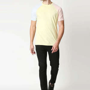 Colección de Verano, Camiseta Transpirable para Hombre, Cuello Redondo, Manga Regular, Estilo Hip Hop, Color Sólido, 150 Gramos, Mezcla de Poliéster/Algodón - Product Image 4