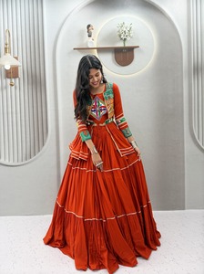 Traditional Indian Koti Choli <b>Lehenga</b> Set for <b>Women</b> Stylish Embroidered Ethnic Wear Wedding & Festive Party Wear - Product Image 3