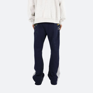 Latest Arrival Custom Logo Lightweight Dark <b>Men's</b> Flare Sweatpants High Quality Polyester/Cotton Jogger <b>Trousers</b> Streetwear - Product Image 5