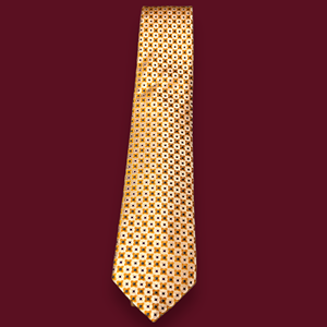 Corbata Geométrica Dorada de Lujo para Hombre |   Corbata de Diseño Tejida para Bodas Formales, Fiestas de Negocios, Regalo Premium, Estilo de Exportación - Product Image 2